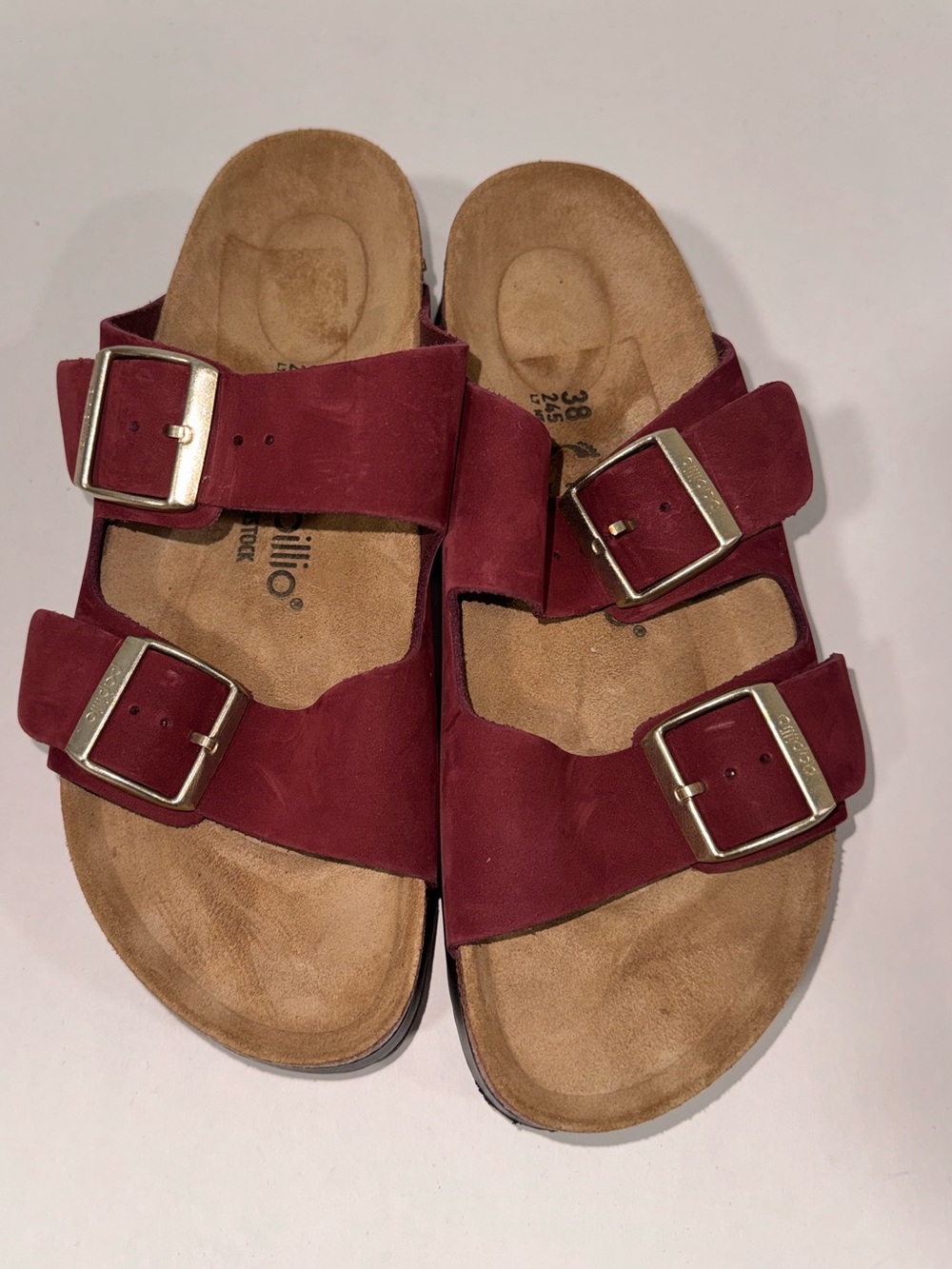 BIRKENSTOCK PAPILLIO ARIZONA FLEX PLATFORM NUBUCK LEATHER WOMEN'S
